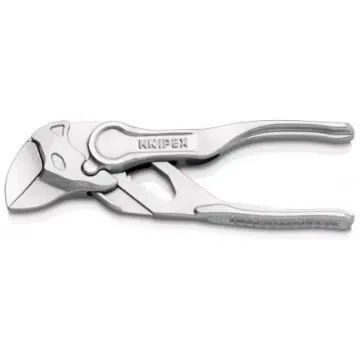 Knipex XS Plier Wrench, 100 mm Overall, Angled, Bent, Flat, Straight Tip, 21mm Jaw - 86 04 100 product image
