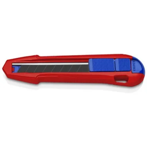 Knipex Knife with Cutter Blade Blade, Retractable, 18mm Blade Length - 90 10 165 BK product image