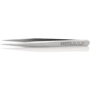 Knipex 90 mm, Stainless Steel, Smooth, Tweezer - 92 21 04 product image