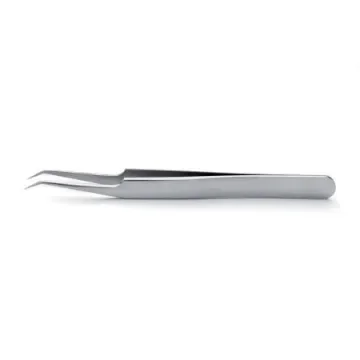 ideal-tek 115 mm, Stainless Steel, Bent, Extra Fine, Tweezer - 51S.SA.0 product image