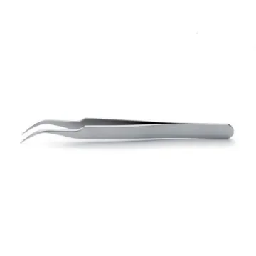 ideal-tek 118 mm, Stainless Steel, Curved, Fine, Tweezer - 7B.SA.0 product image