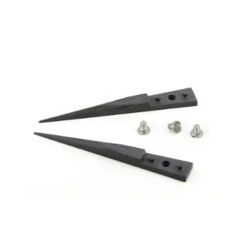 ideal-tek 50 mm, Zirconia Toughened Aluminium, Fine, Straight, Tweezer Tips - A73ZJ product image