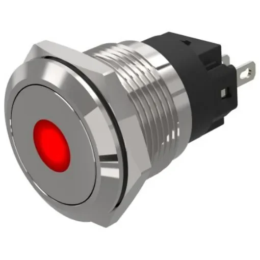 EAO 82 Series Green, Red Indicator, 24V dc, 19mm Mounting Hole Size, Solder Tab Termination, IP65, IP67 - 82-5151.01A4 product image