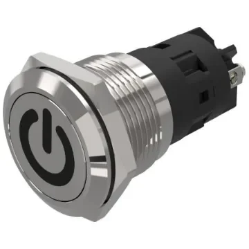 EAO 82 Series Push Button Switch, Latching, Panel Mount, 19mm Cutout, SPDT, 240V, IP65, IP67 - 82-5152.2000.B002 product image