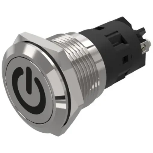 EAO 82 Series Push Button Switch, Latching, Panel Mount, 19mm Cutout, SPDT, 240V, IP65, IP67 - 82-5152.2000.B002 product image