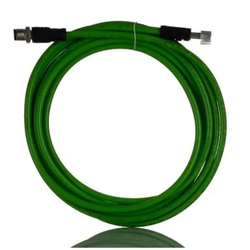 Phoenix Contact0-93B/R4AC, NBC-M12MSD/ 5, 5m Cat5, Green M12 to Male RJ45 Male, Aluminium Foil, Tinned Copper Braid - 1407501 product image