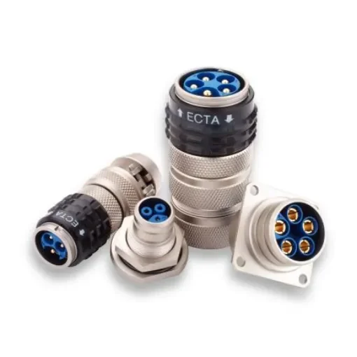 Amphenol Air LB Circular Connector, 5 Contacts, Panel Mount, Plug, Male, IP66, IP67, ECTA 133 Series - 1331E295MS product image