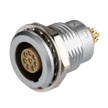 LEMO Circular Connector, 8 Contacts, Panel Mount, Socket, Female, IP50, 1B Series - EGG.1B.308.CLL product image