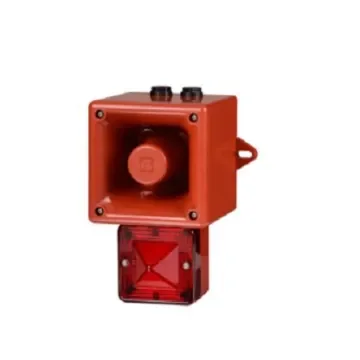 e2s AL105NX Series Amber Sounder Beacon, 24 V, IP66, Wall Mount, 113dB at 1 Metre - AL105NXDC024AA0A1R/A product image