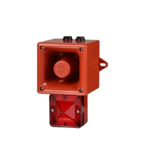 e2s AL105NX Series Amber Sounder Beacon, 24 V, IP66, Wall Mount, 113dB at 1 Metre - AL105NXDC024AA0A1R/A product image