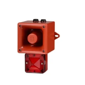 e2s AL105NX Series Blue Sounder Beacon, 24 V, IP66, Wall Mount, 113dB at 1 Metre - AL105NXDC024AA0A1R/B product image