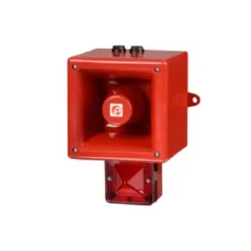 e2s AL112NX Series Red Sounder Beacon, 24 V, IP66, Wall Mount, 120dB at 1 Metre - AL112NXDC024AA0A1R/R product image