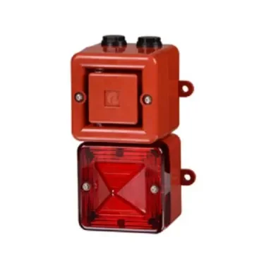 e2s AL100X Series Amber Horn Beacon, 24 V, IP66, Wall Mount, 110dB at 1 Metre - AL100XDC024MA0A1R/A product image