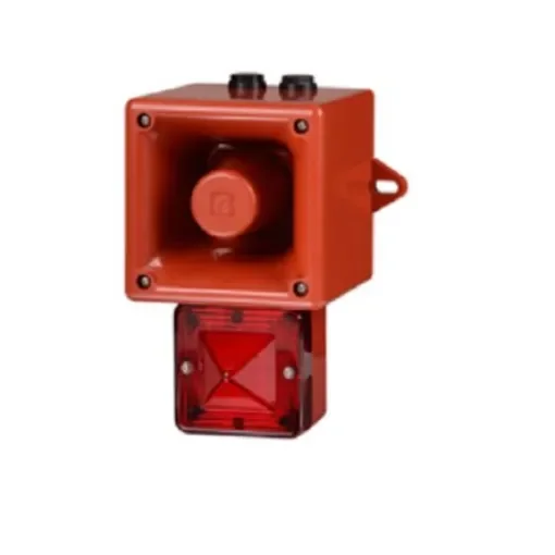 e2s AL105NX Series Clear Sounder Beacon, 24 V, IP66, Wall Mount, 113dB at 1 Metre - AL105NXDC024AA0A1R/C product image
