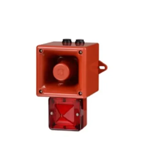 e2s AL105NX Series Green Sounder Beacon, 24 V, IP66, Wall Mount, 113dB at 1 Metre - AL105NXDC024AA0A1R/G product image
