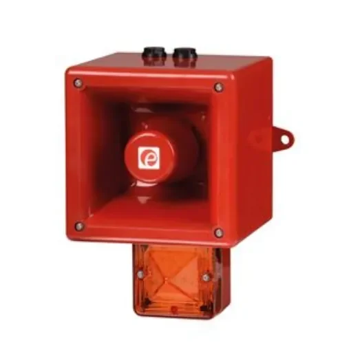 e2s AL112NX Series Amber Sounder Beacon, 230 V, IP66, Wall Mount, 120dB at 1 Metre - AL112NXAC230AA0A1R/A product image
