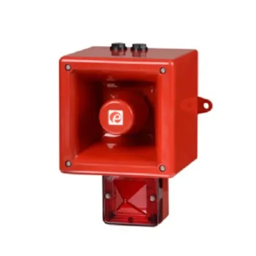 e2s AL112NX Series Amber Sounder Beacon, 24 V, IP66, Wall Mount, 120dB at 1 Metre - AL112NXDC024AA0A1R/A product image