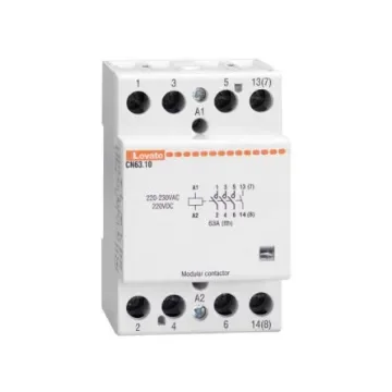 Lovato CN CN63 Contactor, 24 V ac Coil, 4-Pole, 63 A, 15 kW, 3NO + 1NC - CN6301024 product image