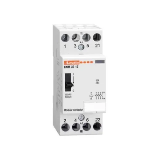 Lovato CN CNM32 Contactor, 24 V ac Coil, 4-Pole, 32 A, 4NO - CNM3210024 product image