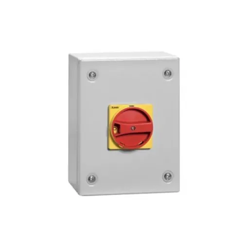 Lovato 3P Pole Wall Mount Switch Disconnector - 80A Maximum Current, 45kW Power Rating, IP65 - GAZM080 product image