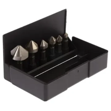 RS PRO Countersink Drill Bit Set, 6.3 mm, 8.3 mm, 10.4 mm, 12.4 mm, 16.5 mm, 20.5 mm Head, 6 Piece(s) - 2485576 product image