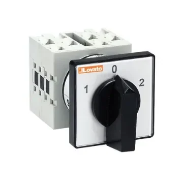 Lovato 3 Position 60° Motor Control Cam Switch, 16A, Short Black Handle Actuator - GX1613U product image