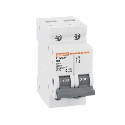 Lovato 2P Pole DIN Rail Switch Disconnector - 125A Maximum Current - P1MS2P125 product image