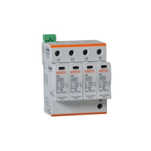 Lovato Single Phase Surge Protector, 60kA, DIN Rail Mount - SA04PA320R product image