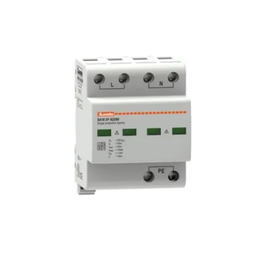 Lovato Single Phase Surge Protector, 100kA, DIN Rail Mount - SA1B2PA320R product image