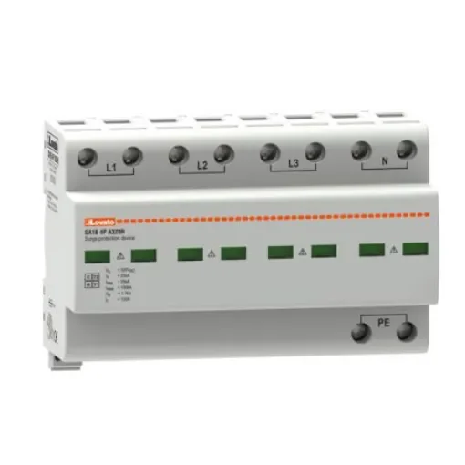 Lovato Single Phase Surge Protector, 100kA, DIN Rail Mount - SA1B4PA320R product image