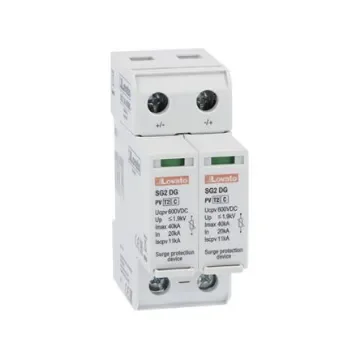Lovato Single Phase Surge Protector, 40kA, DIN Rail Mount - SG2DG600M2 product image