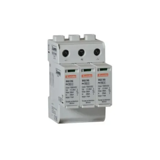 Lovato Single Phase Surge Protector, 30kA, DIN Rail Mount - SG2DGK50M3 product image
