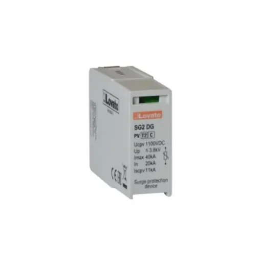Lovato Single Phase Replacement cartridge, 40kA, DIN Rail Mount - SGX02DG600M2 product image