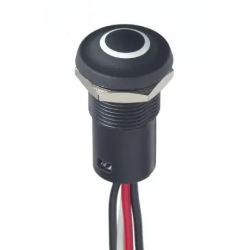 APEM IX Series Illuminated Illuminated Push Button Switch, Momentary, Panel Mount, 12mm Cutout, NC/NO, Red/Green LED, - IXP5W02FRXN9 product image