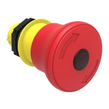 Lovato LPCBL66 Series Turn to Release Emergency Stop Push Button, 22mm Cutout - LPCBL6644 product image