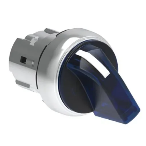 Lovato LPSSL12 Series 2 Position Selector Switch Head, 22mm Cutout, Blue Handle - LPSSL1206 product image
