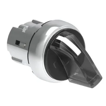 Lovato LPSSL12 Series 2 Position Selector Switch Head, 29.5mm Cutout, White Handle - LPSSL1208 product image