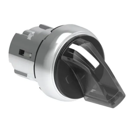 Lovato LPSSL12 Series 2 Position Selector Switch Head, 29.5mm Cutout, White Handle - LPSSL1208 product image