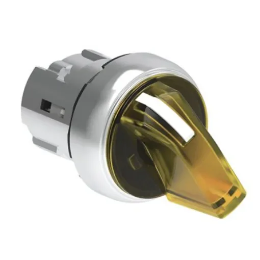 Lovato LPSSL13 Series 3 Position Selector Switch Head, 22mm Cutout, Yellow Handle - LPSSL1305 product image
