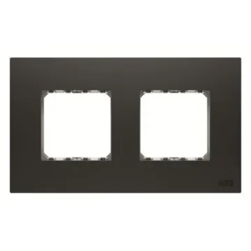 ABB Black 2 Gang Frame - 2CLA667200N1501 product image