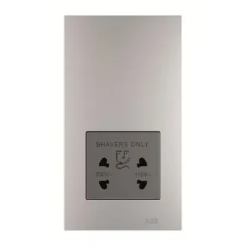 ABB Light Grey 1 Gang Plug Socket, 2 Poles, 20A, Outdoor Use - 2CLA680309N1101 product image