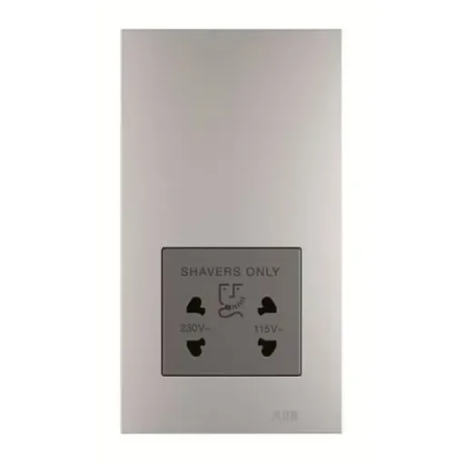 ABB Light Grey 1 Gang Plug Socket, 2 Poles, 20A, Outdoor Use - 2CLA680309N1101 product image