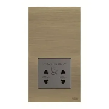 ABB Gold 1 Gang Plug Socket, 2 Poles, 20A, Outdoor Use - 2CLA680309N1601 product image