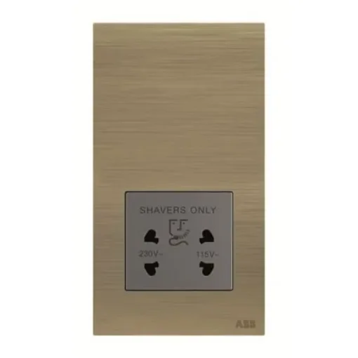 ABB Gold 1 Gang Plug Socket, 2 Poles, 20A, Outdoor Use - 2CLA680309N1601 product image
