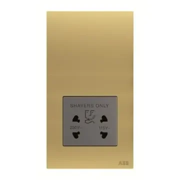 ABB Gold 1 Gang Plug Socket, 2 Poles, 20A, Outdoor Use - 2CLA680309N1701 product image