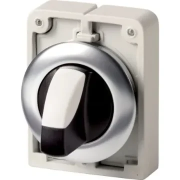 Eaton Series M30 Series 2 Position Selector Switch Head, 30mm Cutout, Black Handle - 188180 M30I-FWK product image