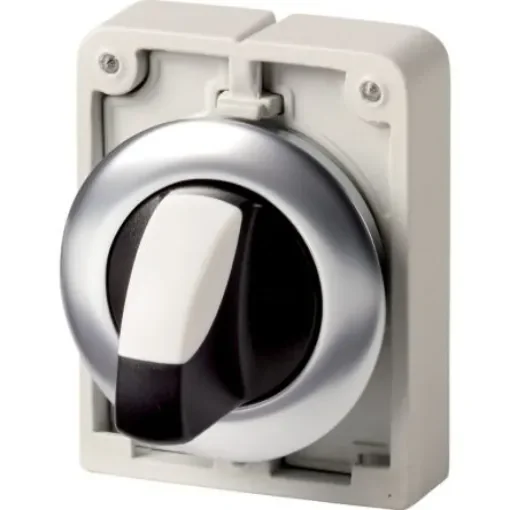 Eaton Series M30 Series 2 Position Selector Switch Head, 30mm Cutout, Black Handle - 188180 M30I-FWK product image