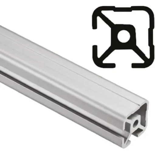FlexLink Silver Aluminium Profile Strut, 22 x 22 mm, 5.5mm Groove, 3000mm Length, Series XD - XDEB 3X22 T2 product image