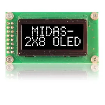 Midas 3.67in White Passive matrix OLED Display COB Parallel Interface - MCOB20805AV-EWP product image