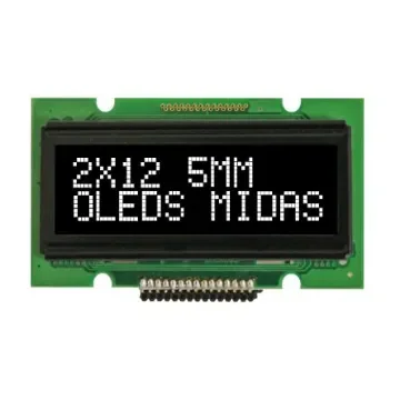 Midas 1.6in White Passive matrix OLED Display COB Parallel Interface - MCOB21205AV-EWP product image